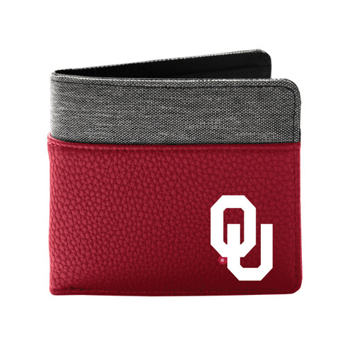 Oklahoma Sooners Pebble Bi-Fold Wallet