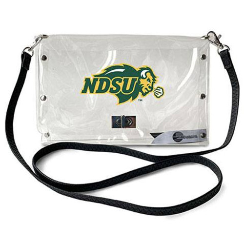 North Dakota State Bison Clear Envelope Purse