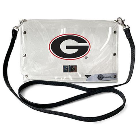 Georgia Bulldogs Clear Envelope Purse