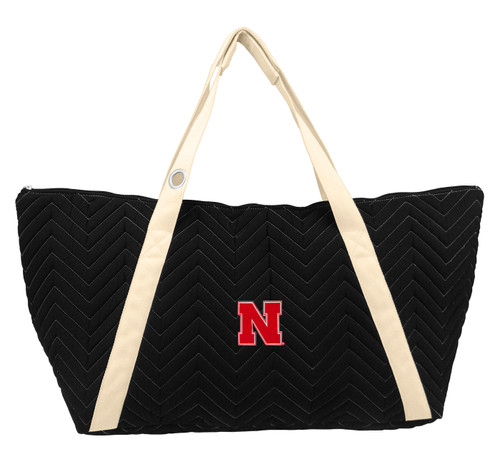 Nebraska Cornhuskers Chevron Stitch Weekender Bag