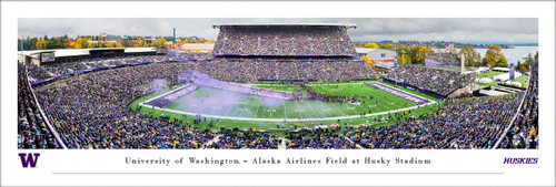 Washington Huskies Football Run Out Panorama