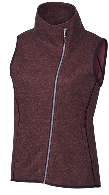 Cutter & Buck Mainsail Sweater-Knit Women's Custom Full Zip Vest