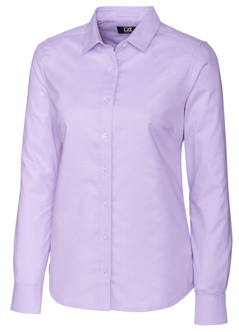 Cutter & Buck Stretch Oxford Women's Custom Long Sleeve Dress Shirt