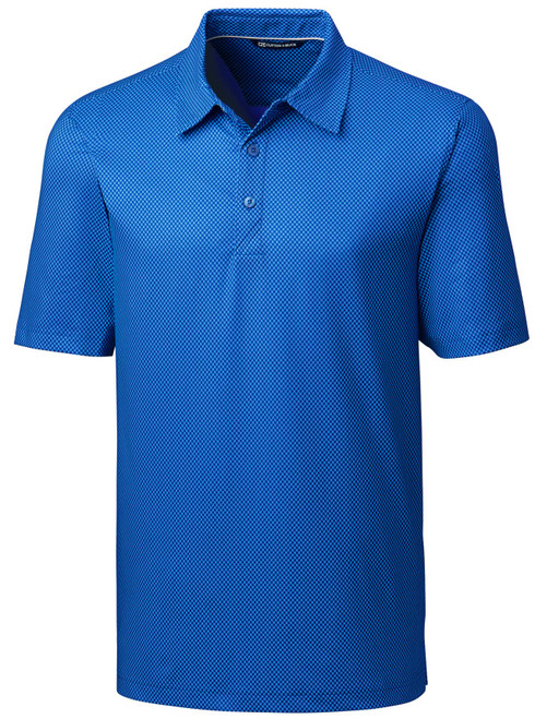 Cutter & Buck Pike Mini Pennant Print Stretch Men's Custom Polo