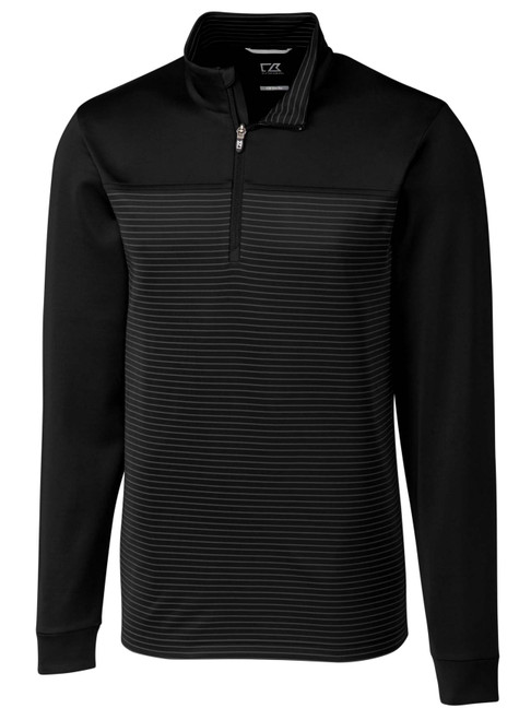 Cutter & Buck Traverse Stripe Stretch Men's Custom Quarter Zip Pullover