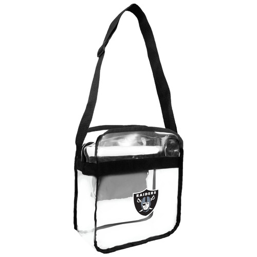 Oakland Raiders Clear Crossbody Carry All Bag
