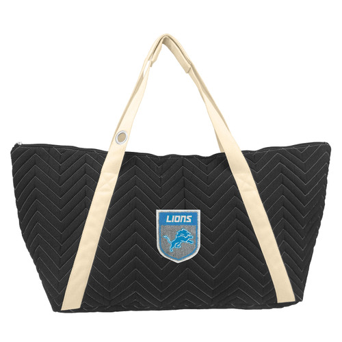 Detroit Lions Gray Chevron Stitch Weekender Bag