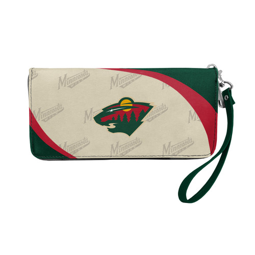 Minnesota Wild Curve Zip Organizer Wallet
