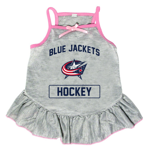 Columbus Blue Jackets Gray Dog Dress