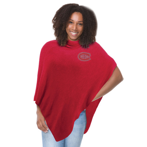 Montreal Canadiens Crystal Knit Poncho