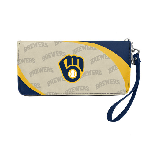 Milwaukee Brewers Curve Zip Organizer Wallet