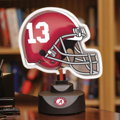 Alabama Crimson Tide Neon Helmet Desk Lamp