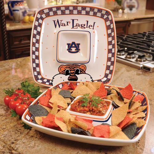 Auburn Tigers Gameday Chip N Dip Dish