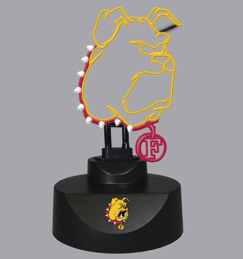 Ferris State Bulldogs Team Logo Neon Lamp