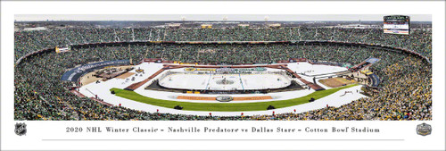 Stars vs Predators 2020 NHL Winter Classic Panorama