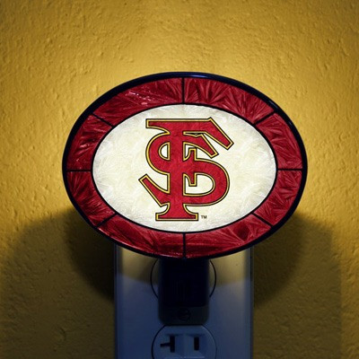 Florida State Seminoles NCAA Stained Glass Night Light