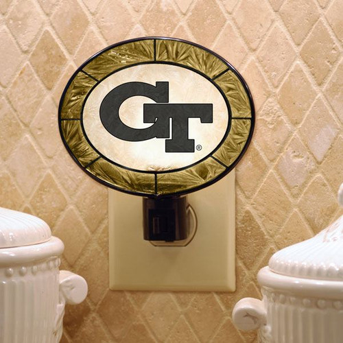 Georgia Tech Yellow Jackets Art Glass Night Light