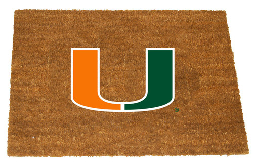 Miami Hurricanes Colored Logo Door Mat