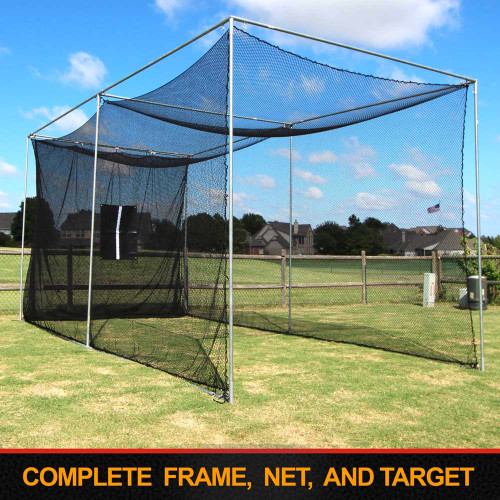 Cimarron 20' x 10' x 10' Masters Golf Net with Complete Snap Pin Frame