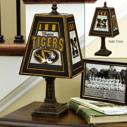 Missouri Tigers Art Glass Table Lamp