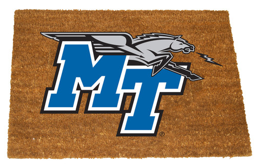 Middle Tennessee State Blue Raiders Colored Logo Door Mat