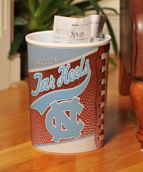 North Carolina Tar Heels Trash Can