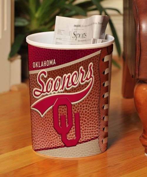 Oklahoma Sooners Trash Can