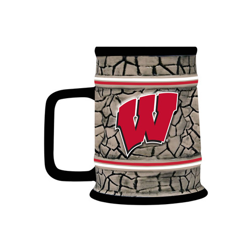 Wisconsin Badgers Stone Stein