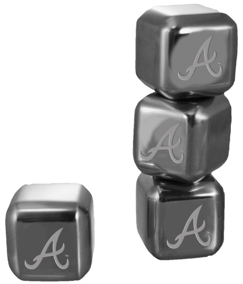Atlanta Braves 6 Pack Stainless Steel Ice Cube Set