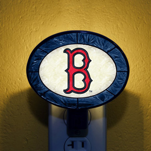 Boston Red Sox MLB Stained Glass Night Light