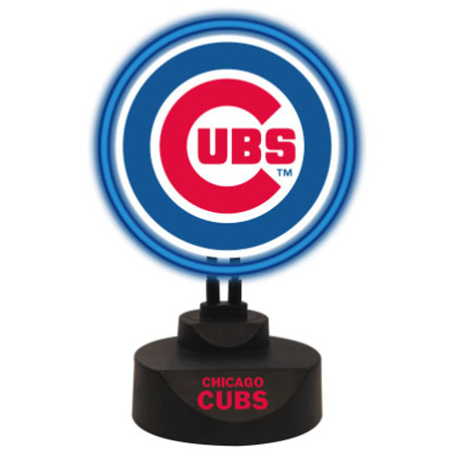 Chicago Cubs Team Logo Neon Light