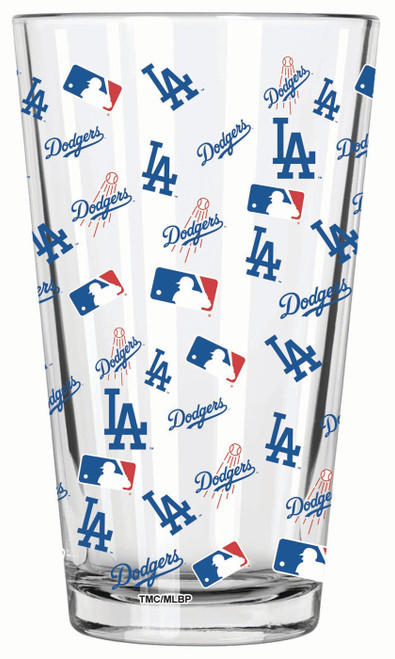 Los Angeles Dodgers 16 oz. All Over Print Pint Glass