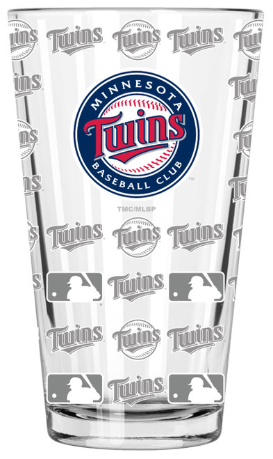 Minnesota Twins 16 oz. Sandblasted Pint Glass