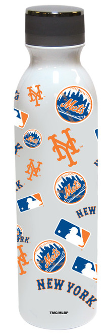 New York Mets 24 oz. Stainless Steel All Over Print Water Bottle