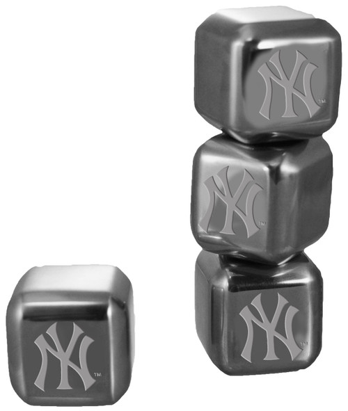 New York Yankees 6 Pack Stainless Steel Ice Cube Set