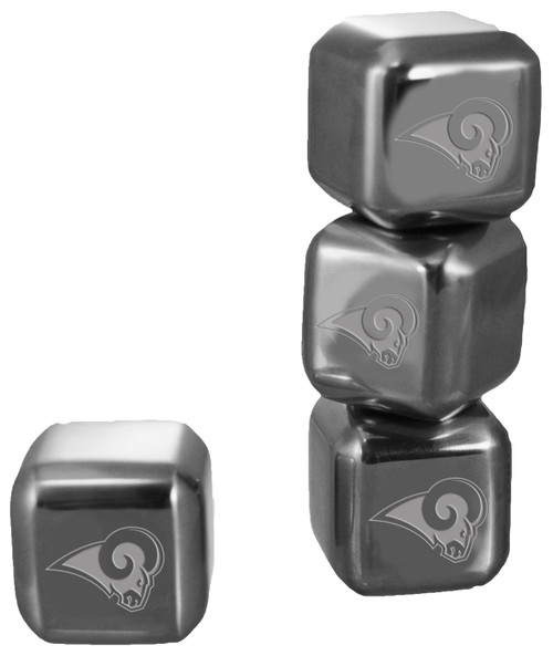Los Angeles Rams 6 Pack Stainless Steel Ice Cube Set