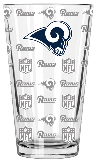 Los Angeles Rams 16 oz. Sandblasted Pint Glass