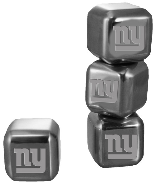 New York Giants 6 Pack Stainless Steel Ice Cube Set
