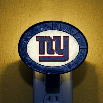 New York Giants NFL Stained Glass Night Light