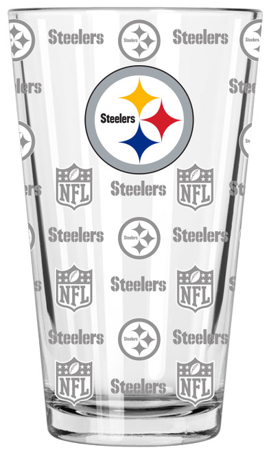 Pittsburgh Steelers 16 oz. Sandblasted Pint Glass