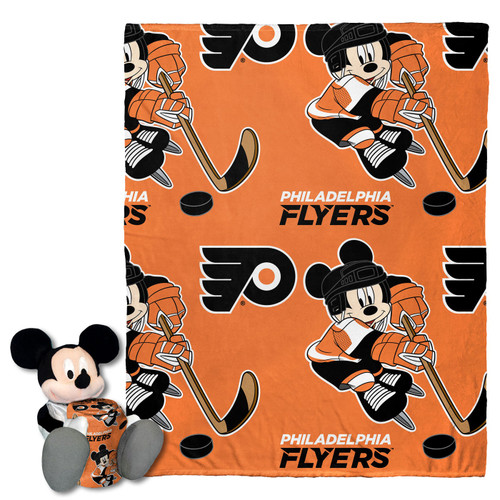Philadelphia Flyers Mickey Hugger Pillow & Blanket Set