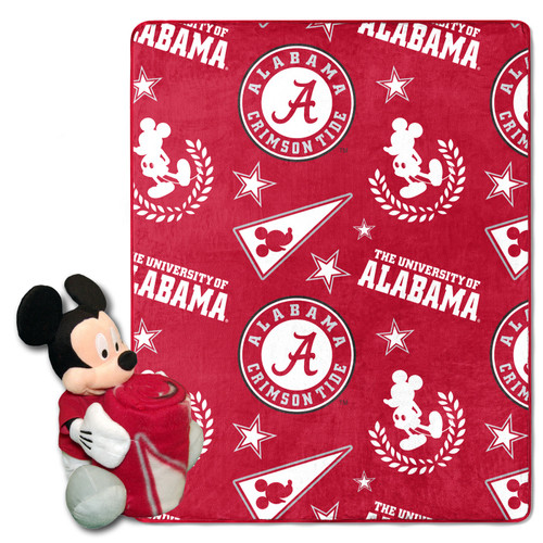 Alabama Crimson Tide Mickey Hugger Pillow & Blanket Set