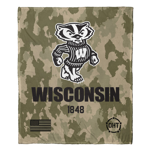 Wisconsin Badgers Special Ops Throw Blanket