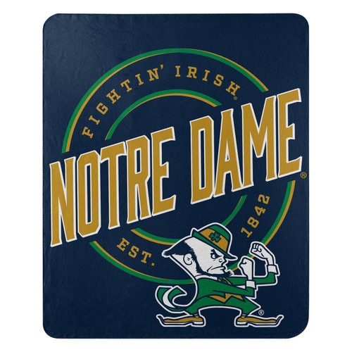 Notre Dame Fighting Irish Campaign Fleece Throw Blanket