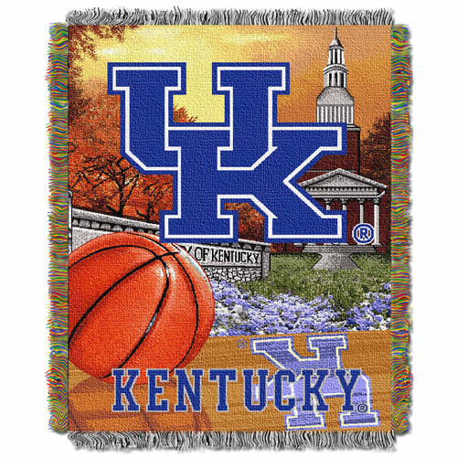 Kentucky Wildcats NCAA Woven Tapestry Throw / Blanket