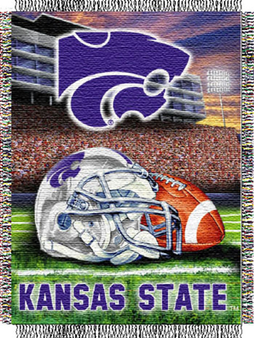 Kansas State Wildcats NCAA Woven Tapestry Throw / Blanket