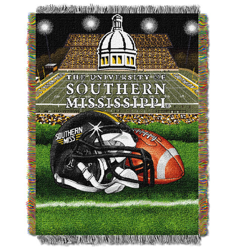 Southern Mississippi Golden Eagles Home Field Advantage Throw Blanket