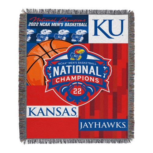 Kansas Jayhawks National Champions Throw Blanket