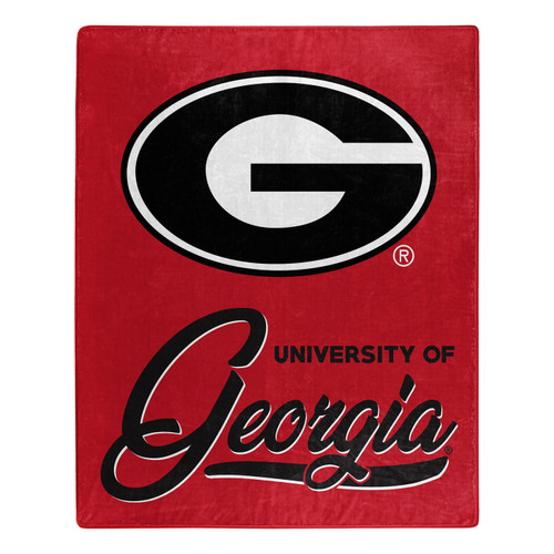 Georgia Bulldogs Signature Raschel Throw Blanket