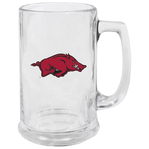 Arkansas Razorbacks 15 oz. Decal Glass Stein